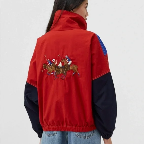 Women's Ralph Lauren CB Nick Pullover windbreaker size S - Picture 2 of 5